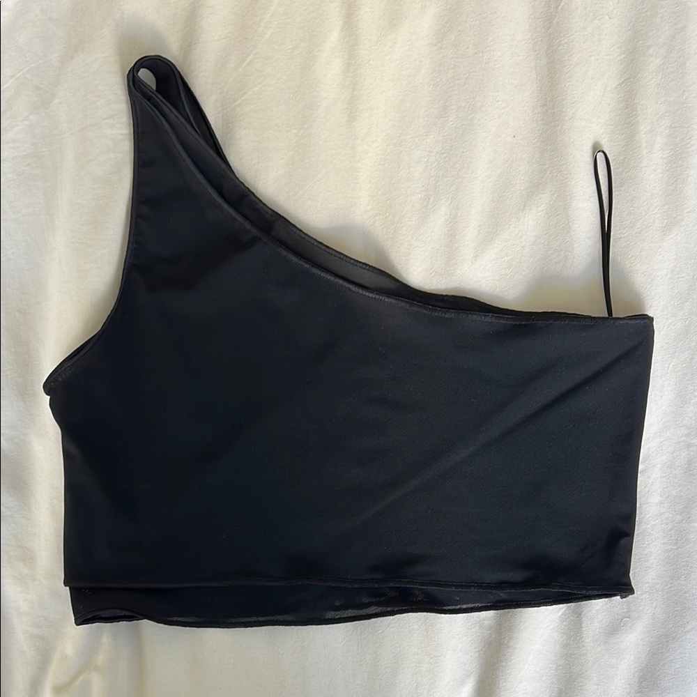 Alo One-Shoulder Crop Top